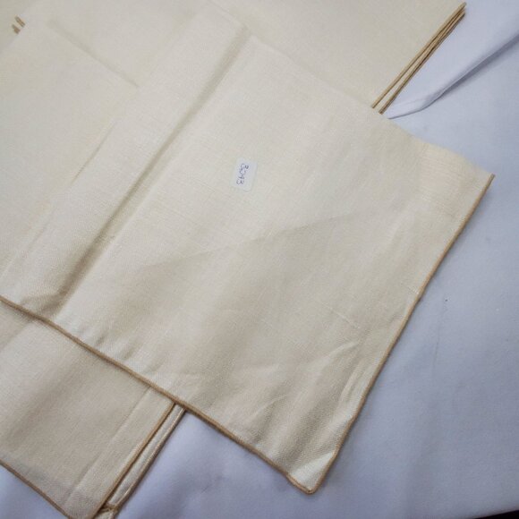 VTG Set Of 6 Beige Linen Napkins 16x16 Inches For Dining & Events - Picture 7 of 8